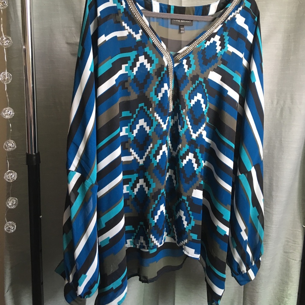 Lane Bryant Bat wing sheer top